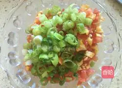 Illustration of how to make tomato and egg dumplings 11