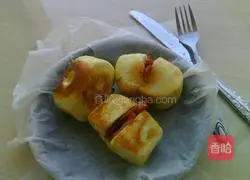 Illustration of how to make bacon and milk steamed buns 8