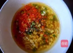 Illustration of how to make leek and meat dumplings 9