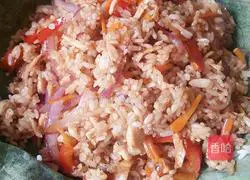 Lotus Leaf Fried Rice Recipe Illustration 10