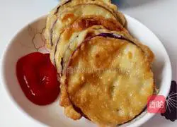 Illustration of how to make eggplant cake 6