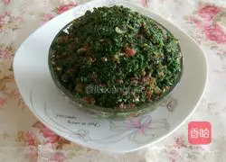 Alfalfa Pork Dumpling Filling Recipe Illustration 8