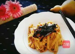 Illustration of how to make scallion oil noodles 12