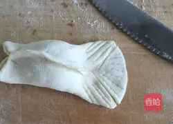 Illustration of how to make goldfish dumplings 14