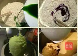 Illustration of how to make colorful dumplings 2