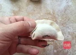 Illustration of how to make lace dumplings (pork and leek stuffing) 10