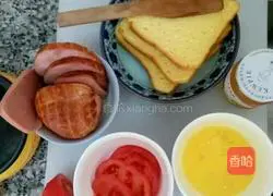 Illustration of how to make a simple sandwich 1