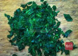 Illustration of how to make thorn vegetable egg pancake 1