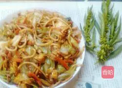 Illustration of how to make fried noodles 13