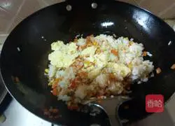 Illustration of how to make egg fried rice 10