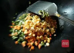 Colored Fried Rice (Simplified Version) Recipe Illustration 4