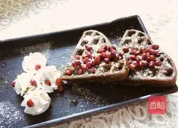 Matcha Red Bean Waffles Recipe Illustration 6