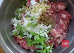 Illustration of how to make onion and mutton patties 1