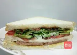 Illustration of how to make tomato salad sandwich 6