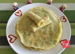 Illustration of how to make fennel egg pancake 12