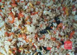 How to make fried rice with eggs and chicken chops Illustration 9