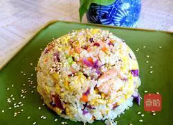 Illustration of how to make shrimp fried rice 12