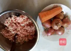 Illustration of how to make pork, green onion and carrot buns 4