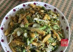 Illustration of how to make stir-fried multigrain cakes with cabbage 8