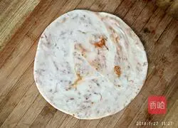 Illustration of how to make golden meat floss pancakes 8