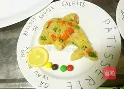 Children Illustration of how to make nutritious fried rice 7