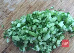 Cucumber eggs Illustration of how to make dumplings 4