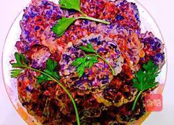 Illustration of how to make colorful vegetable cakes 7
