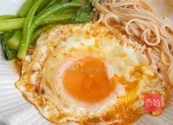 Illustration of how to make egg sesame rice noodles 11