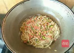 Illustration of how to make pan-fried noodles 4
