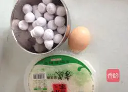 Illustration of how to make rice wine glutinous rice balls and egg drop soup 1