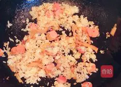 Illustration of Korean Spicy Cabbage Fried Rice 4