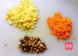 Illustration of making glutinous rice and eggs 2