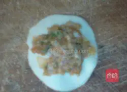 Illustration of making dumplings stuffed with white radish 14