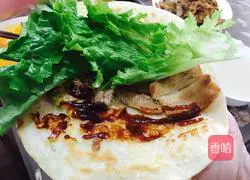 Illustration of how to make egg-filled pancakes 16