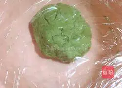 Illustration of how to make green tea steamed buns 5