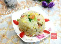 Illustration of how to make fried rice with dried radish (fried rice with preserved vegetables) 10