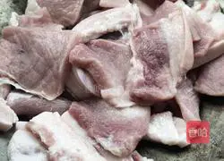 Illustration of how to make lotus leaf rice noodles and meat 3