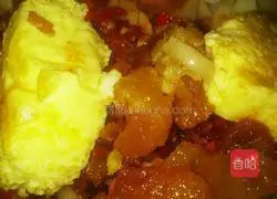 Illustration of how to make fried noodles with egg custard 2