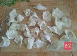 Illustration of how to make seafood wontons 9