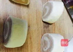 Illustration of how to make chocolate two-color steamed buns 8