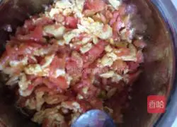 Illustration of how to make tomato and egg dumplings 6