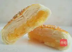 Illustration of how to make custard wife cake (vegetable oil version) 14