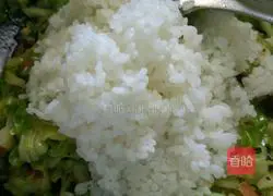 Illustration of how to make cabbage fried rice 6