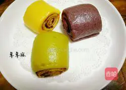 Illustration of how to make green juice steamed buns 19