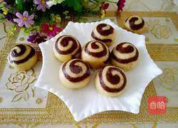 Illustration of how to make snail steamed buns (grains) 11