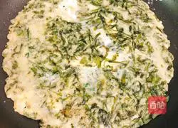 Illustration of how to make seaweed egg pancake 7