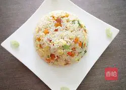 Pumpkin Egg Fried Rice Recipe Illustration 7