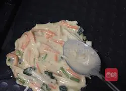 Illustration of how to make vegetable pancakes 11