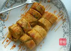 Illustration of how to make tomato egg pancake 8