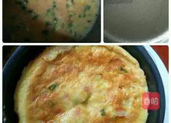 Corn, ham and egg pancake recipe 4